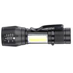 Solight WL115-R, LED kovové svietidlo nabíjacie, 150+60lm, Li-Ion, čierna