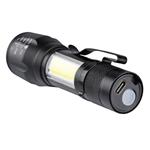 Solight WL115-R, LED kovové svietidlo nabíjacie, 150+60lm, Li-Ion, čierna
