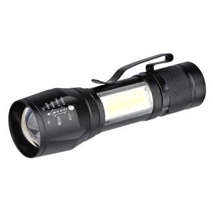 Solight WL115-R, LED kovové svietidlo nabíjacie, 150+60lm, Li-Ion, čierna