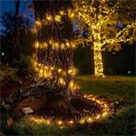 Solight WL919, LED solárna reťaz, 200LED, 22m, teplá biela