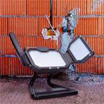 Solight WM-50W-RE, LED reflektor, 50W, prenosný, nabijací, 5000lm, oranžovo-čierny