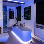 Solight WM50-20T, LED svetelný pás s testerom, 5m, sada s 12V adaptérom, 4,8W/m, IP20, studená biela