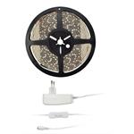 Solight WM50-20T, LED svetelný pás s testerom, 5m, sada s 12V adaptérom, 4,8W/m, IP20, studená biela
