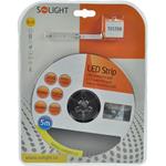 Solight WM50-20T, LED svetelný pás s testrom, 5m, sada s 12V adaptérom, 4,8W/m, IP20, studená biela