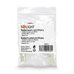 Solight WM79, prepojovací kábel pre LED pásy, 8mm zacvakávací konektor na oboch stranách, 1ks, sáčok