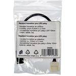 Solight WM86, napájací konektor pre LED pásy, 5,5 mm zdierka - 10mm zacvakávací konektor, balenie 1ks, sáčok