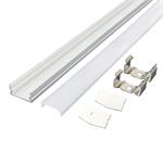 Solight WM905-2, hliníková lišta s bočnicami pre LED pásiky, 22x17x8mm