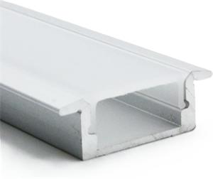 Solight WM905-2, hliníková lišta s bočnicami pre LED pásiky, 22x17x8mm