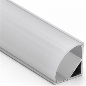 Solight WM908-1, hliníková lišta pre LED pásiky, rohová, 16x16mm
