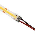 Solight WM91, napájací konektor pre COB LED pásy, opasok-napájacie vodiče, balenie 1ks, sáčok
