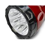 Solight WN10, svietidlo nabíjacie LED červenočierna plug-in Pb 800mAh 9xLED