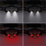 Solight WN35, LED čelové nabíjacie svietidlo, 550lm, Li-ion, USB