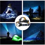 Solight WN35, LED čelové nabíjacie svietidlo, 550lm, Li-ion, USB