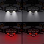 Solight WN35, LED čelové nabíjacie svietidlo, 550lm, Li-ion, USB