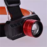 Solight WN36, LED čelové nabíjacie svietidlo, 3W, 150lm, zoom, Li-ion, USB