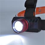 Solight WN36, LED čelové nabíjacie svietidlo, 3W, 150lm, zoom, Li-ion, USB