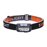 Solight WN40, LED čelové nabíjacie svietidlo, 150 + 100lm, biele a červené svetlo, Li-ion, USB