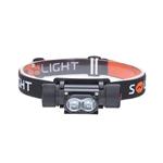 Solight WN41, LED čelové nabíjacie svietidlo, 650lm, Li-ion, USB