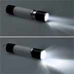 Solight WN43, LED ručné nabíjacie svietidlo s kampingovým lampášom, 250lm, Li-Ion, power bank, USB
