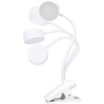 Solight WO3001-W, LED stolná nabíjacia lampička, clip, biela