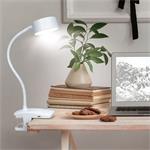 Solight WO3001-W, LED stolná nabíjacia lampička, clip, biela