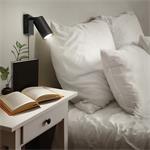 Solight WO3002-B, nástenná lampička CELE, 1x GU10, čierna