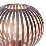 Solight WO3102, kovový okrúhly lampáš so žiarovkou s micro LED, teplá biela, medená, 3xAA, 19cm