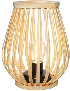 Solight WO3106, bambusový lampáš s LED žiarovkou, teplá biela, 2x AA, 20cm