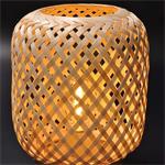 Solight WO3107, ratanová LED lampáš s LED žiarovkou, teplá biela, 2x AAA, 19cm