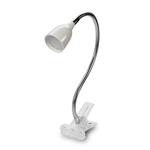 Solight WO33-W, LED stolná lampička, 2,5W, 3000K, clip, biela farba