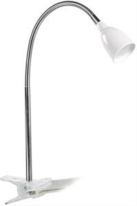 Solight WO33-W, LED stolná lampička, 2,5W, 3000K, clip, biela farba