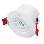 Solight WO533, LED núdzové osvetlenie podhľadové, 200lm, IP65, LiFePo4 1800mAh batéria, autotest