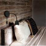 Solight WO54-B, LED nástenná lampička, stmievateľná, 4W, 280lm, 3000K, čierna