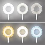 Solight WO66-W, LED stmievateľná stolná lampička s klipom, biela