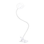 Solight WO66-W, LED stmievateľná stolná lampička s klipom, biela