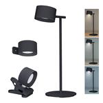 Solight WO68-B, LED nabíjacia lampička 3v1, čierna