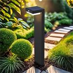 Solight WO7202, LED solárne stĺpikové osvetlenie Palermo, čierne