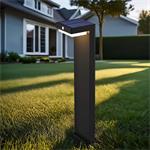 Solight WO7202, LED solárne stĺpikové osvetlenie Palermo, čierne