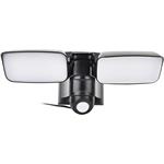 Solight WO7203, LED solárne svetlo so senzorom, 9W, 850lm, 4000K, Li-Ion, čierna