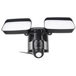 Solight WO7203, LED solárne svetlo so senzorom, 9W, 850lm, 4000K, Li-Ion, čierna