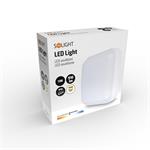 Solight WO751, LED vonkajšie osvetlenie štvorcové, 13W, 910lm, 4000K, IP54, 16cm