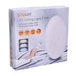Solight WO763, LED stropné svetlo Star, okrúhle, 24W, 1440lm, diaľkové ovládanie, 37cm