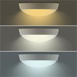 Solight WO779-2, LED vonkajšie osvetlenie, nastaviteľná teplota svetla - 3CCT, 15/18/20W, 1800lm, 22cm, 2v1 - biely a či