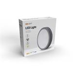 Solight WO781-G, LED vonkajšie osvetlenie Siena, sivé, 20W, 1500lm, 4000K, IP54, 23cm