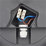 Solight WO781-G-M, LED vonkajšie osvetlenie so senzorom Siena, sivé, 20W, 1500lm, 4000K, IP54, 23cm