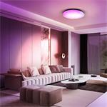 Solight WO792, LED smart stropné svetlo Wave, 30W, 2300lm, wifi, RGB + CCT, diaľkové ovládanie