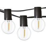 Solight WO794-1, LED vonkajšia reťaz s žiarovkami, 25 žiaroviek, 15m +5m, 750lm, teplá biela