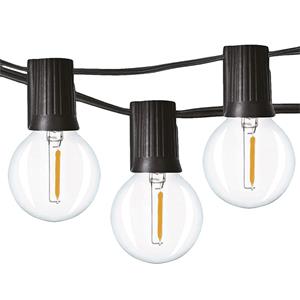 Solight WO794-1, LED vonkajšia reťaz s žiarovkami, 25 žiaroviek, 15m +5m, 750lm, teplá biela