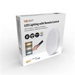 Solight WO798, LED osvetlenie s diaľkovým ovládačom, 36W, 2160lm, 30cm, zmena chromatickosti, stmievateľné, biela