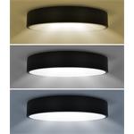 Solight WO799-1-B, LED osvetlenie s diaľkovým ovládačom, 50W, 3100lm, 40cm, zmena chromatickosti, stmievateľné, čierna